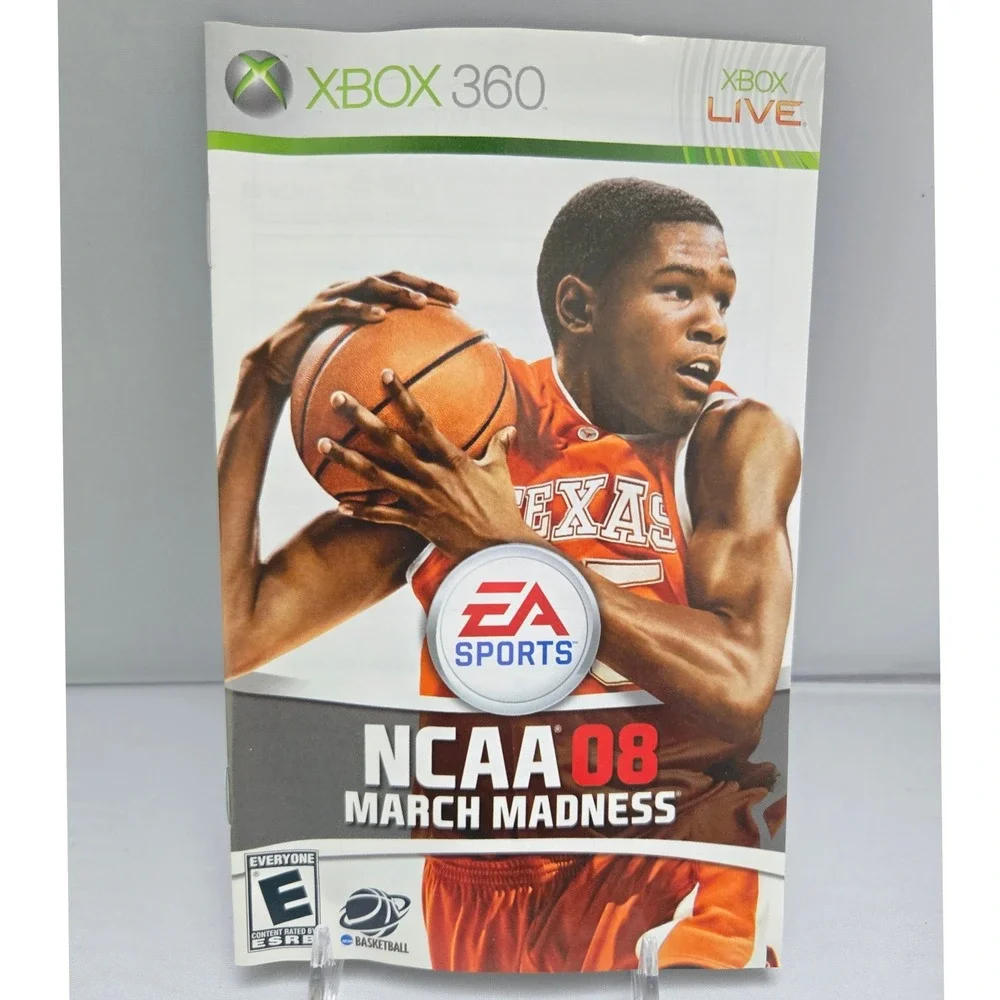 NCAA 08 March Madness - Microsoft Xbox 360 - Complete CIB W/‎ Manual Tested